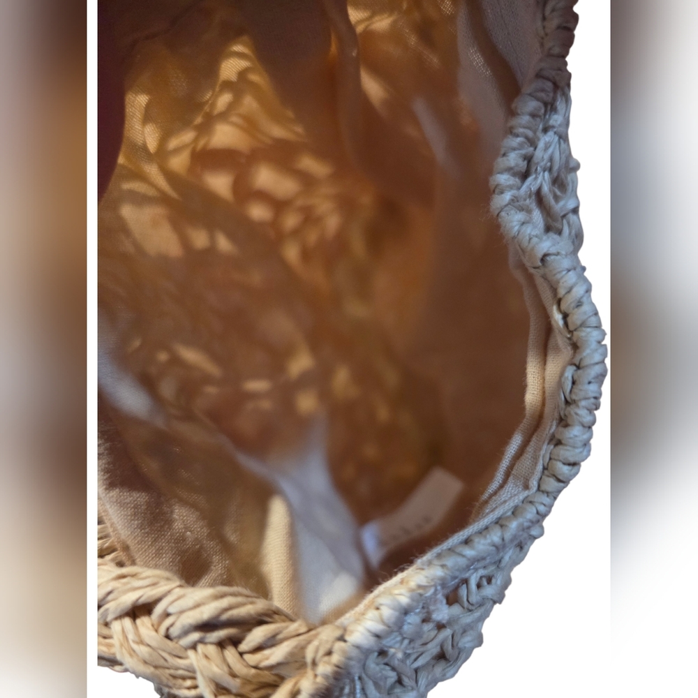 Haute Hippie NEW Mini Macramé Crossbody Bag w/Woven Open-net Beaded Design - Picture 5 of 9